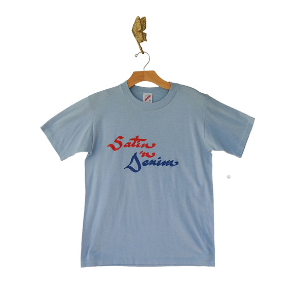 Vtg 90s Jerzees USA Western Graphic Tee M Cowboy Logo Uniform Shirt Rodeo Retro - Picture 2 of 14